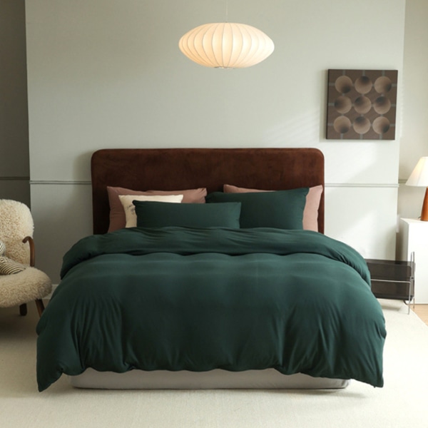 클래식 퓨어 니트코튼 침구세트 (딥그린)