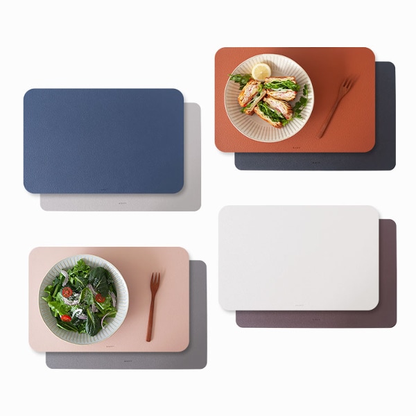 [1+1] 활용도 높은 양면 가죽 테이블매트 8design