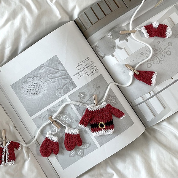 크리스마스 뜨개 미니 가랜드