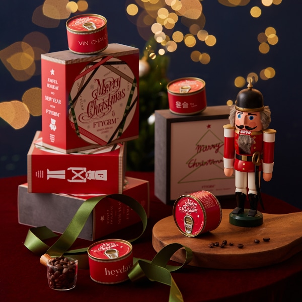 [피프티그램 GIFT] 크리스마스 스페셜티 커피 (4종) + 우드케이스 + 기프트 카드